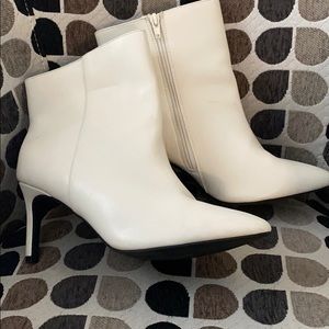 White Ankle Boots.